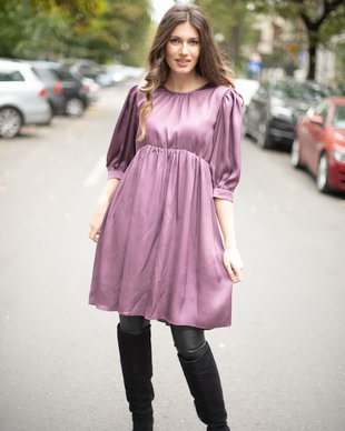 ROCHIE BABYDOLL CU DETALIU PANGLICĂ