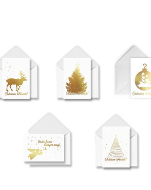 Set 5 Felicitari, Craciun traditional