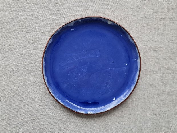 Farfurie ceramică - albastru