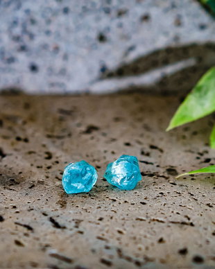 Cercei Manifestation Stone apatit brut si argint