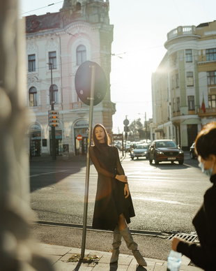 Rochie din lână - petrecută