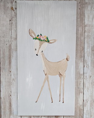 Tablou pe lemn BABY DEER
