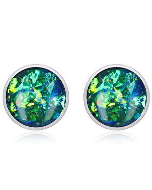 Cercei Nova stud verde crud