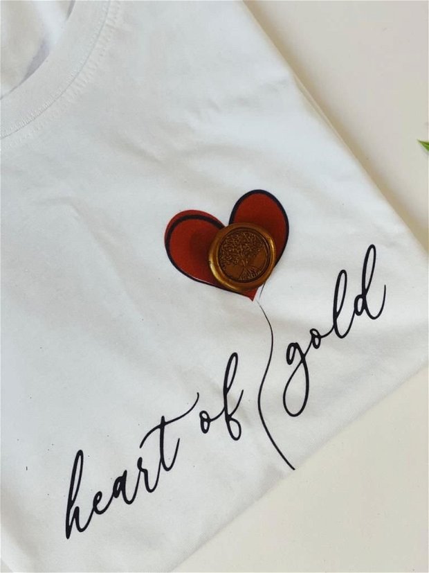 Tricou Heart of gold