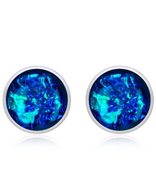 Cercei Nova stud albastru electric