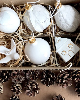 Set Globuri White Christmas