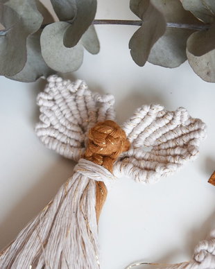 Decoratiune macrame pentru Crăciun
