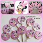 Toppers briose baby Minnie mouse/Toppers cupcakes /Toppers muffins