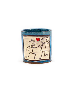 Pahar handmade din ceramica - Zambirici Lovers