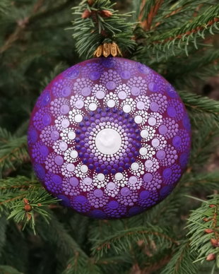 Glob pictat Purple Delight