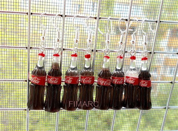 Coca Cola''- cercei atarnatori