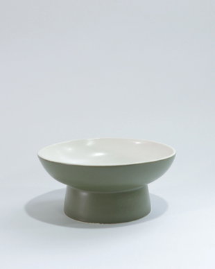 Ikebana Bowl Monochrome Verde Oliv