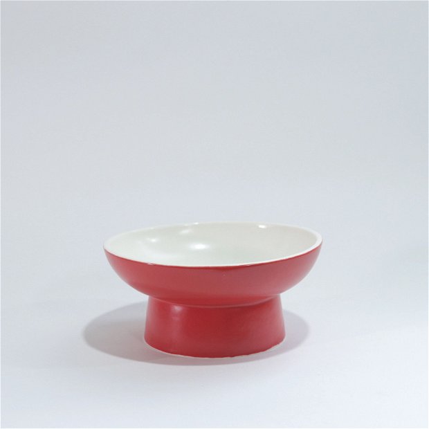 Ikebana Bowl Monochrome Rosu
