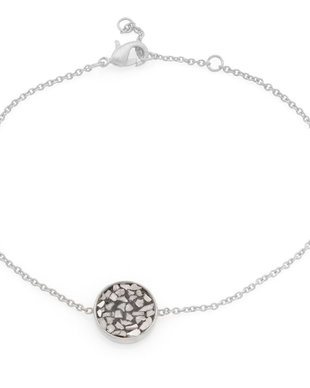 BRATARA DIN ARGINT 925 CU DIAMANTE RAW CIRCLE