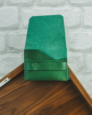 Portofel minimalist Valkyrie verde