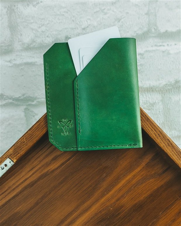 Portofel minimalist Loki verde