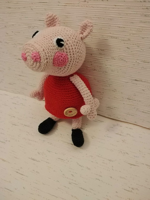 Peppa Pig croșetată