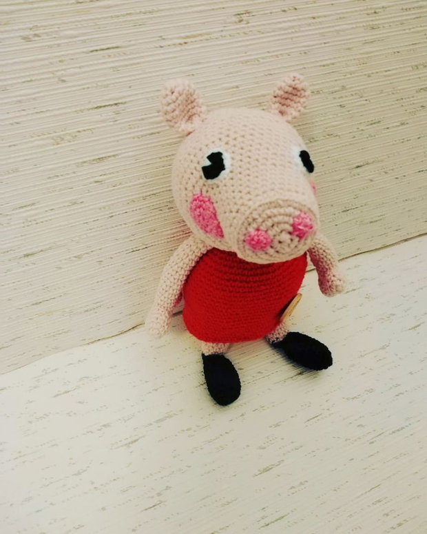 Peppa Pig croșetată