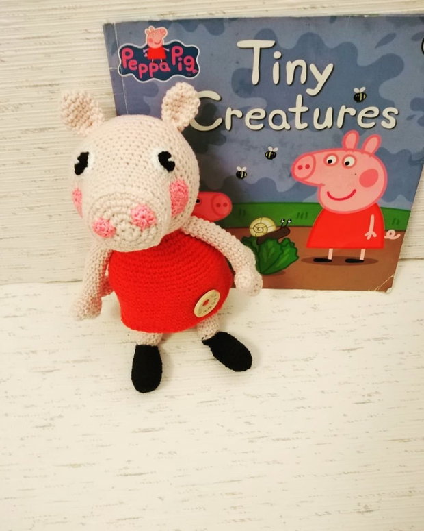 Peppa Pig croșetată