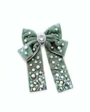 Accesoriu de par fonta din catifea vernil