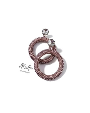 Cercei Hoop ametist