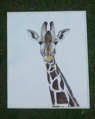 Tablou watercolor A2 GIRAFFE