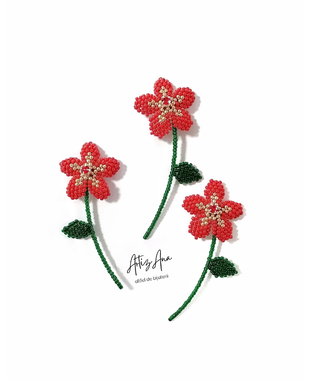 Brosa floare rosie