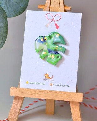 Mărțișor frunză monstera #10