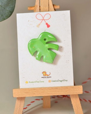 Mărțișor frunză monstera #17