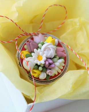 Martisor brosa - Buchet de flori de primavara