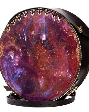 Geantă Rotundă Mare din Piele, Andromeda"