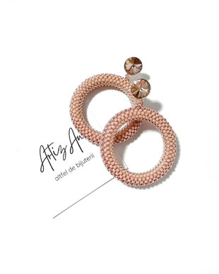 Cercei Hoop blush rose