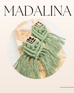 Cercei macrame Madalina