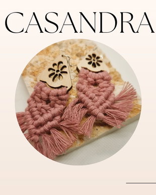 Cercei macrame Casandra