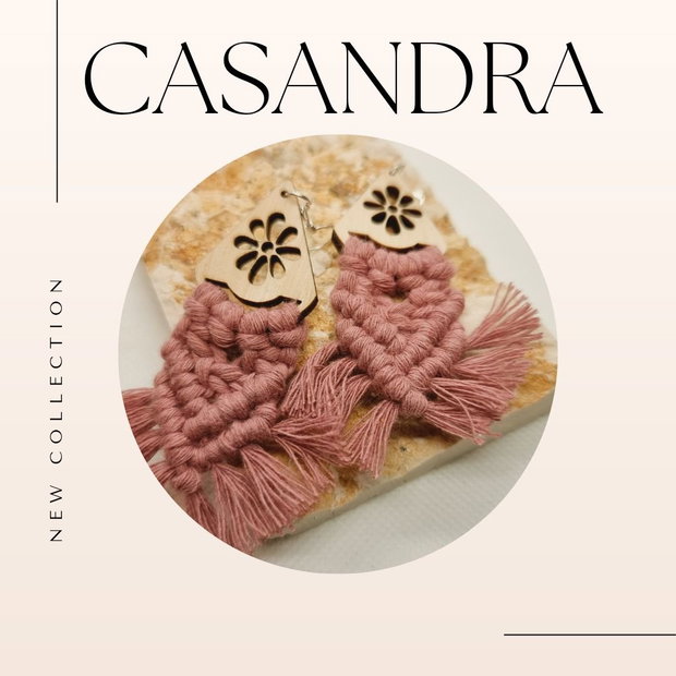 Cercei macrame Casandra