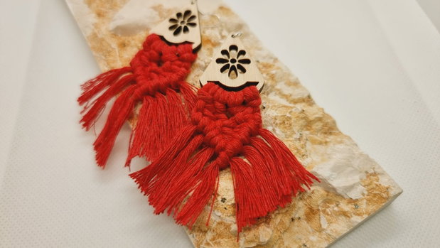 Cercei macrame Casandra