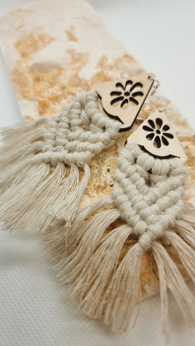 Cercei macrame Casandra
