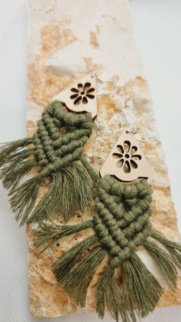Cercei macrame Casandra