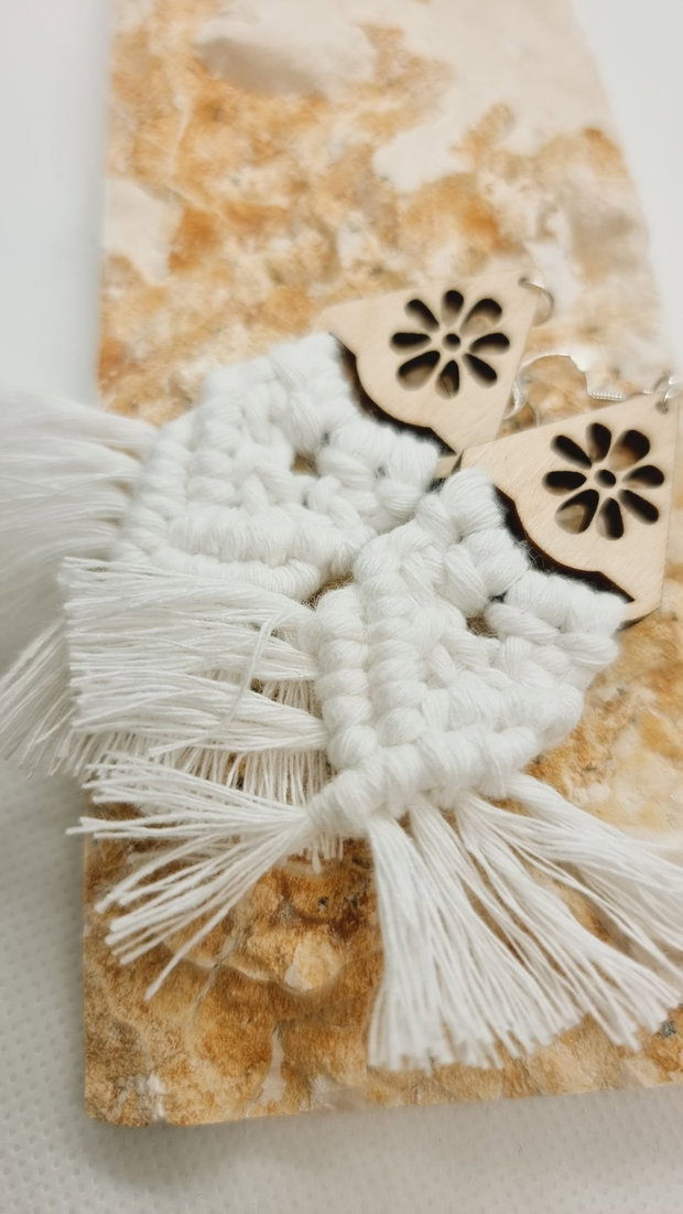 Cercei macrame Casandra