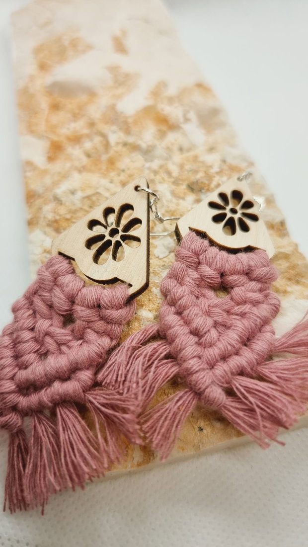 Cercei macrame Casandra