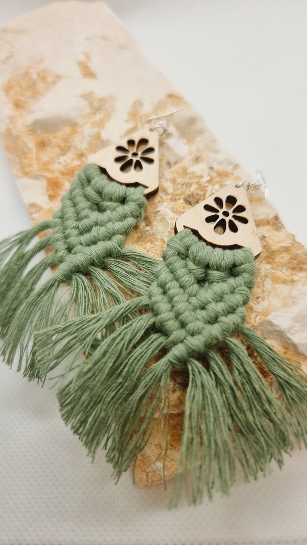 Cercei macrame Casandra