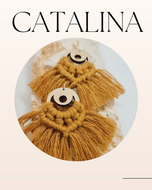 Cercei macrame Catalina