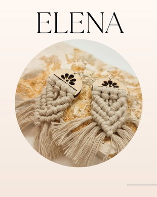 Cercei macrame Elena