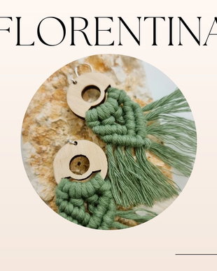Cercei macrame Florentina