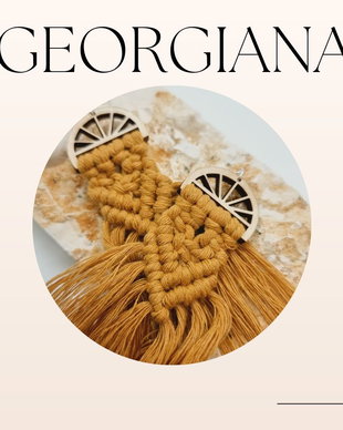 Cercei macrame Georgiana