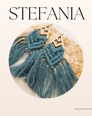 Cercei macrame Stefania