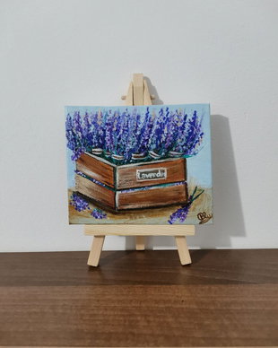 Tablou pictat Mărțișor- Lavender