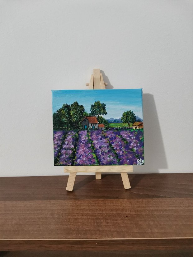 Tablou pictat mărțișor - lavender land