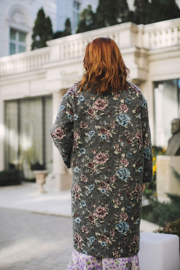 Palton Secret Garden Grey