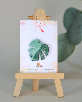 Mărțișor frunză monstera #26